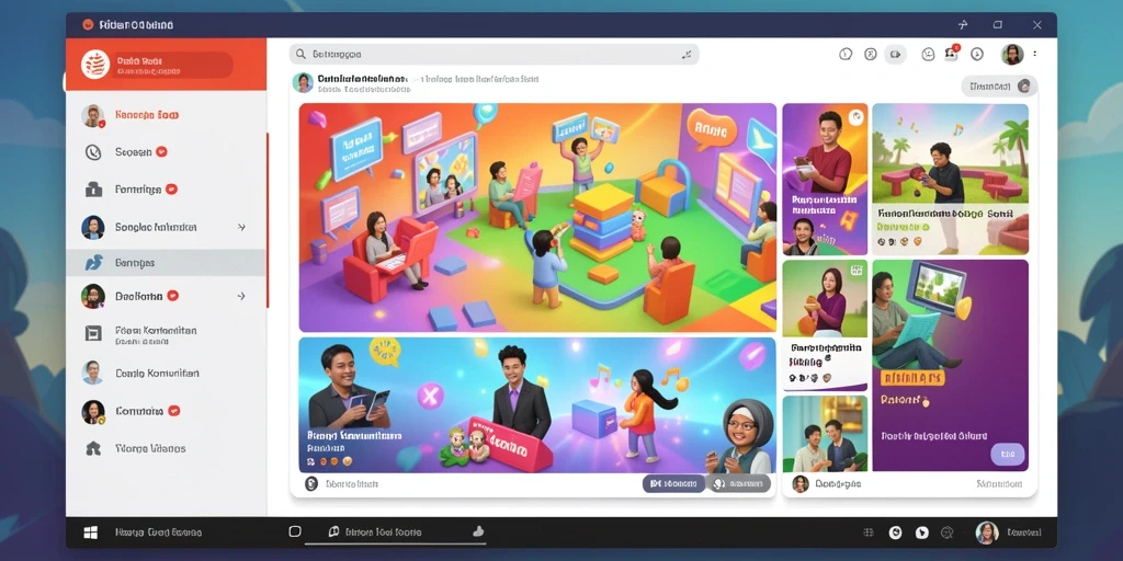 Tampilan awal yang menarik dan intuitif.
